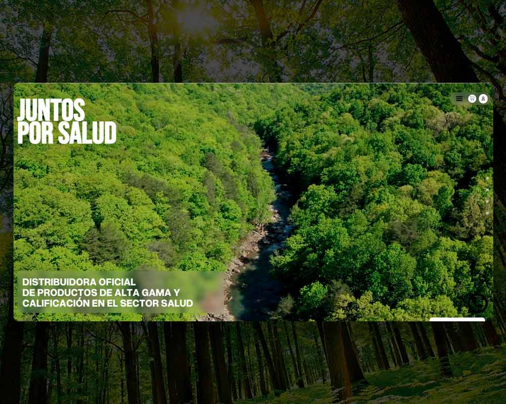 Dise&ntilde;o web profesional para Juntos por salud realizado por Alejandro Schintu