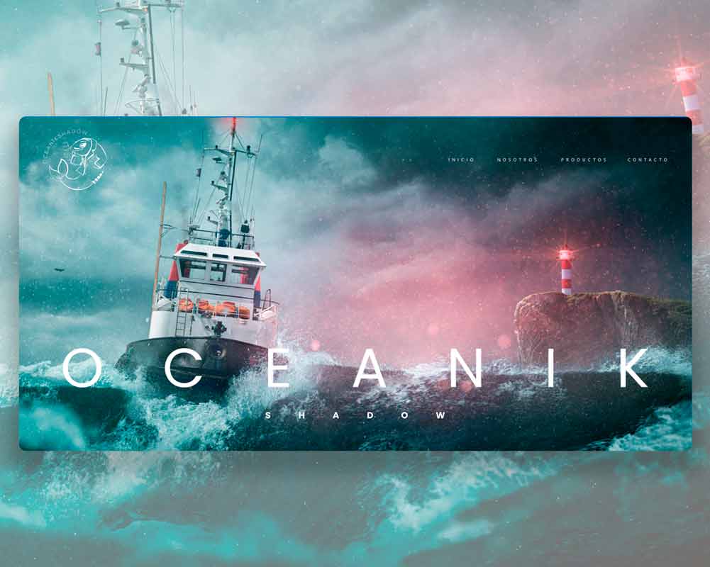 Desarrollo web profesional para oceanik shadow realizado por Alejandro Schintu