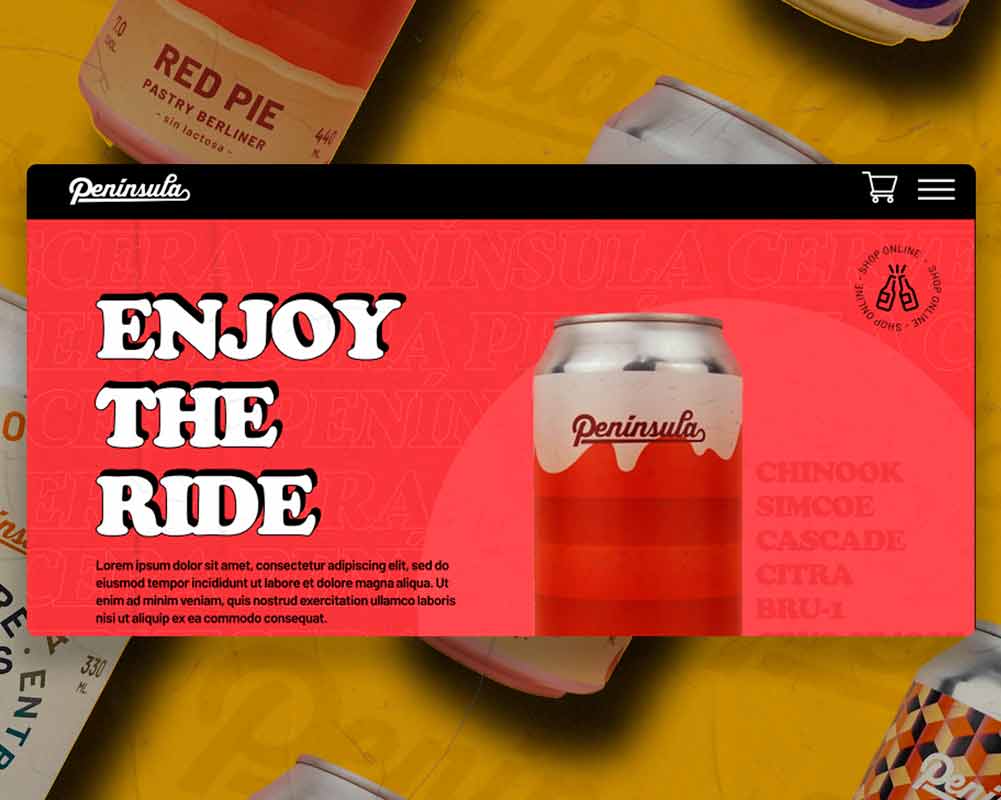 Desarrollo web profesional para Peninsula Taprooms realizado por Alejandro Schintu