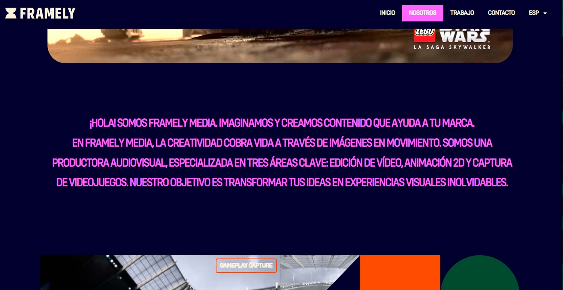 web creativa framely media casos de éxito