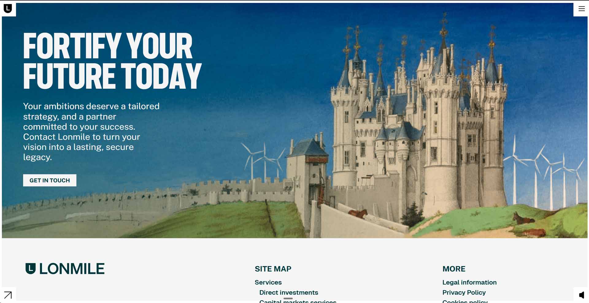 Rediseño web lonmile - captura