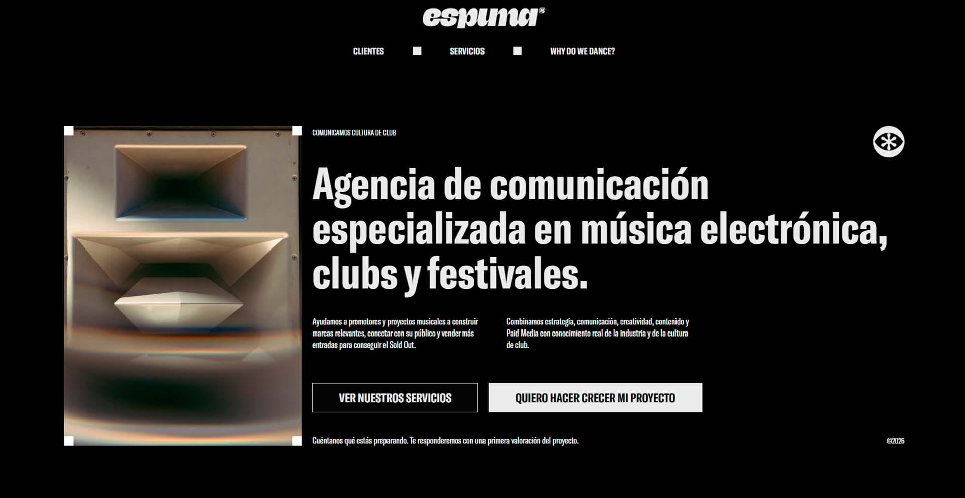 espuma corp web de agencia de marketing